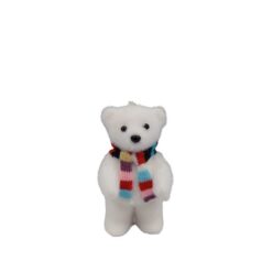 Vp25034 Enfeite Urso Branco Pq