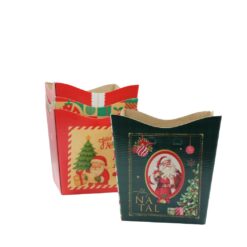 Cachepo Papelao Natal 15,5x15,5x16,5cm