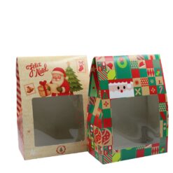 Caixa Pouche Natal C/visor 18x9x25cm