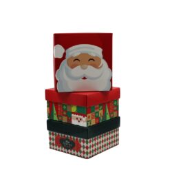 Caixa Presente Natal Qd 14x14x8cm
