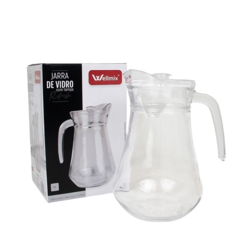 Jarra Vd C/ Tampa Plast Refresh 1,2l