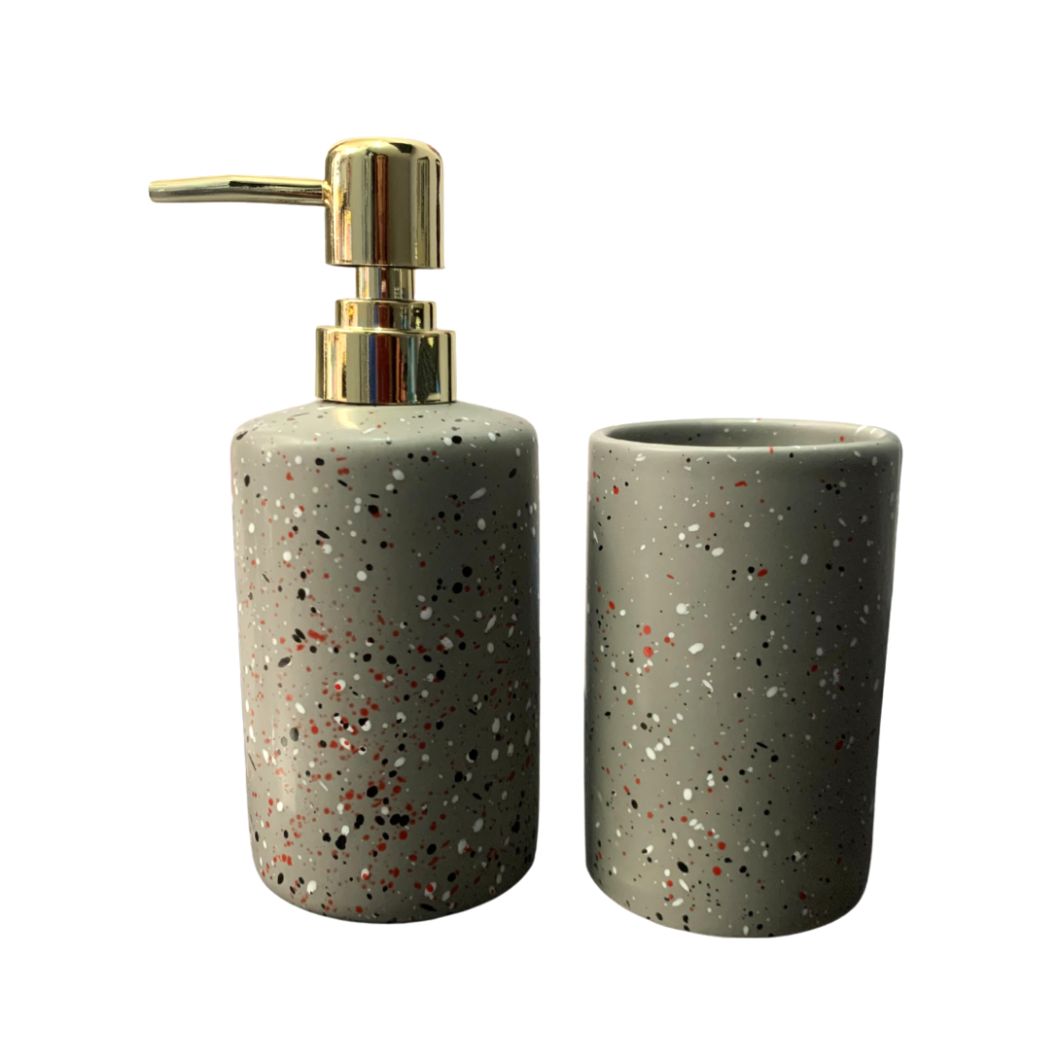 Kit Banheiro Ceramica C/02pcs