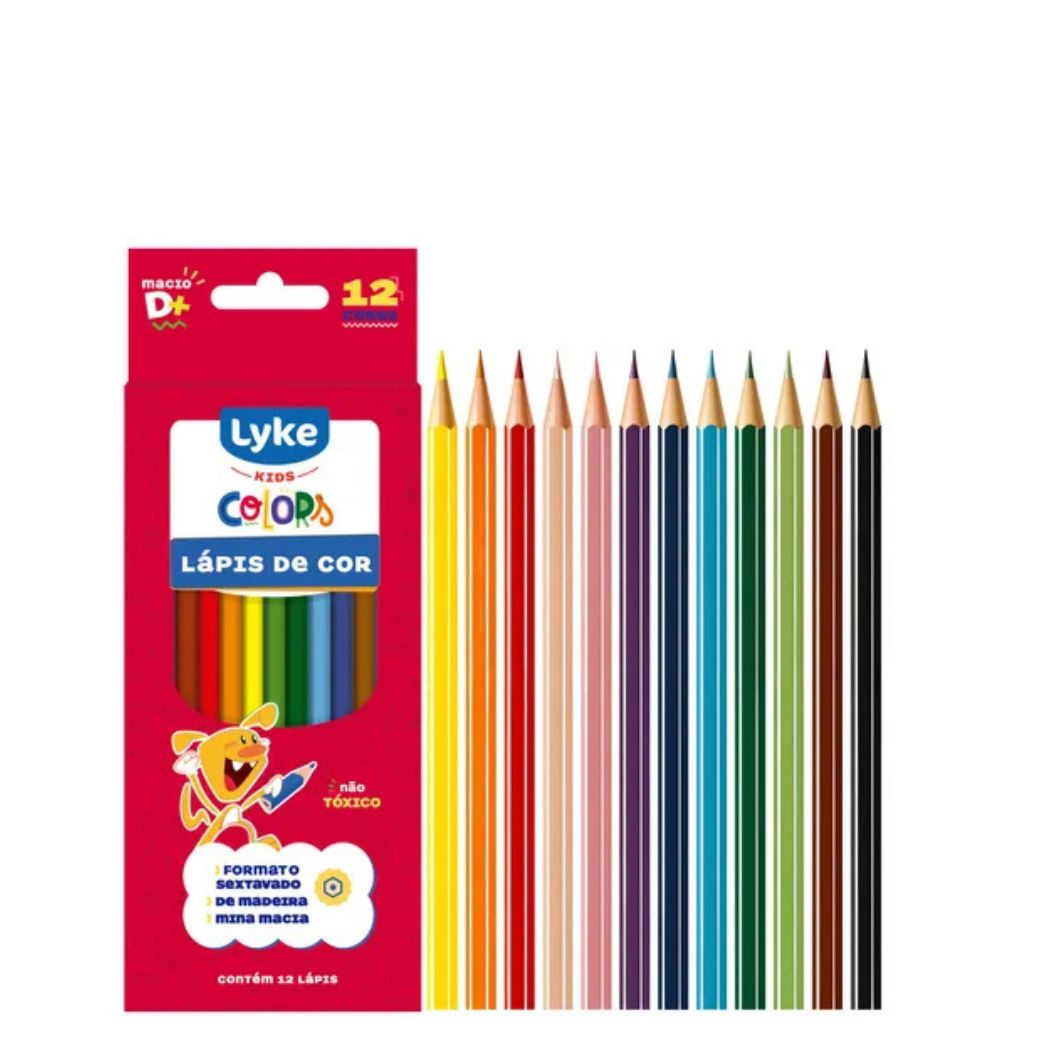 Lapis Cor Mad Sextavado C/12