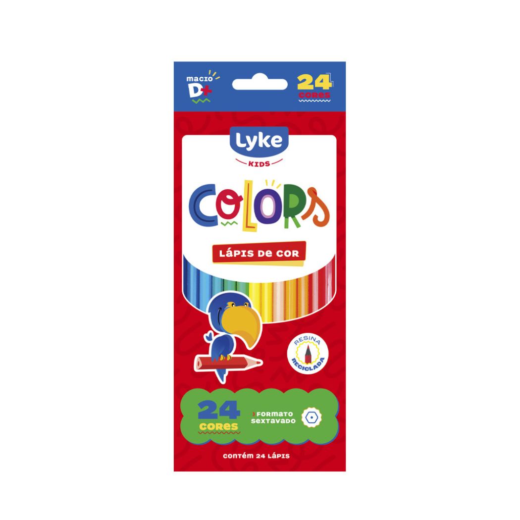 Lapis Cor Reciclado Sextavado C/24