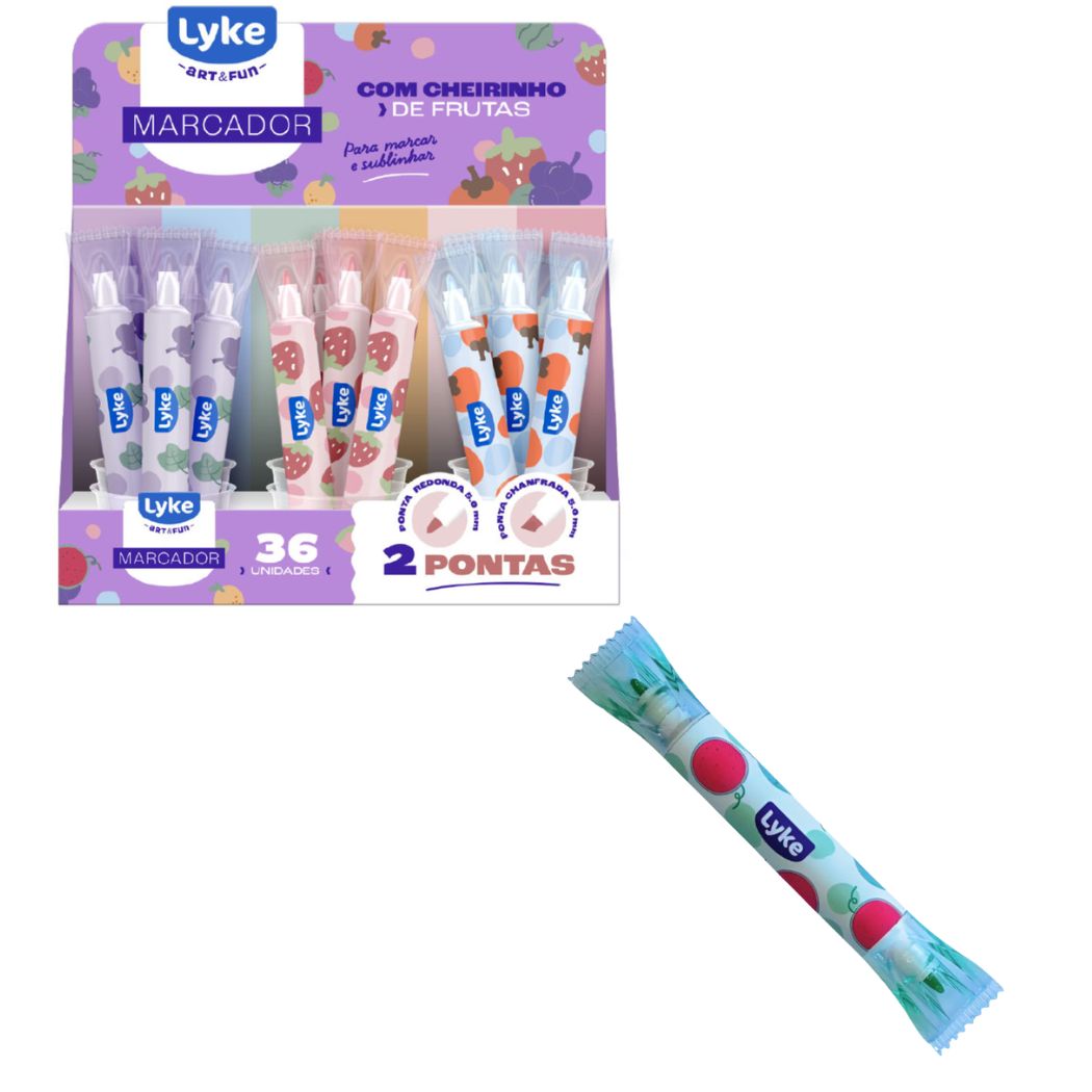 Marca Texto 02 Pontas C/ Cheirinho