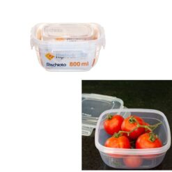 Pote Plast Qd Fliplock 800ml