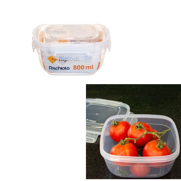 Pote Plast Qd Fliplock 800ml