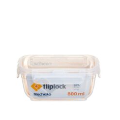 Pote Plast Ret Fliplock 800ml