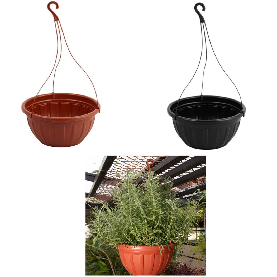 Vaso Plast Red Bella Fiore C/ Alca 7,5l