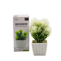 Vaso Decorativo C/ Planta 5x5,5x14,4