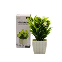 Vaso Decorativo C/ Planta 6x6x14cm