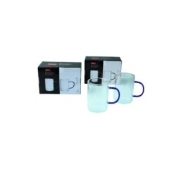 Conj Caneca Vd Borossilicato Ambar/azul 320ml C/02