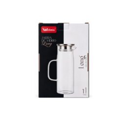 Jarra Vd Borossilicato C/ Tampa Inox 1l