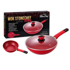 Panela Wok Stonechef Ruby 28x8cm