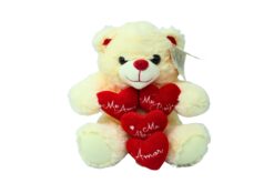 Urso Pelucia Md C/ Quatro Coracoes