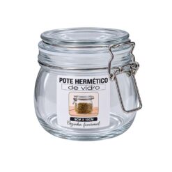 Pote Vd Hermetico C/ Trava 500ml