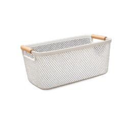 Organizador Plast C/ Alca Madeira 14x20x31cm