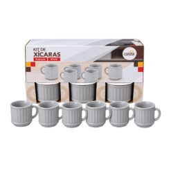 Conj Xicara Ceramica C/06 85ml