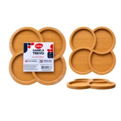 Petisqueira Gamela Mdf C/ Divisorias 29x29x1,3cm