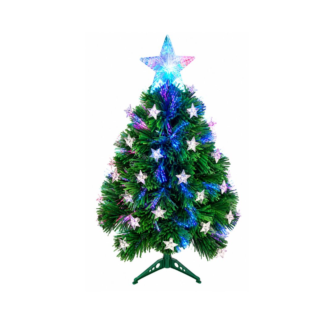 Pinheiro Fibra Otica Color C/ Leds 60cm